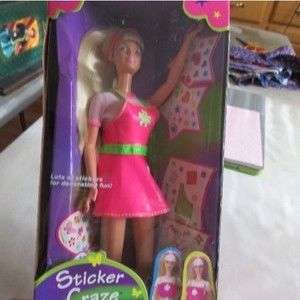 Vintage - Mattel 1997 Sticker Craze Barbie - new in unopened box